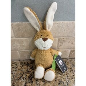 Sigikid Brown Organic Green Bunny Rabbit Plush Stuffed Animal Toy NEW NWT